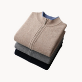 Harvard Merino Wool Zip Sweater