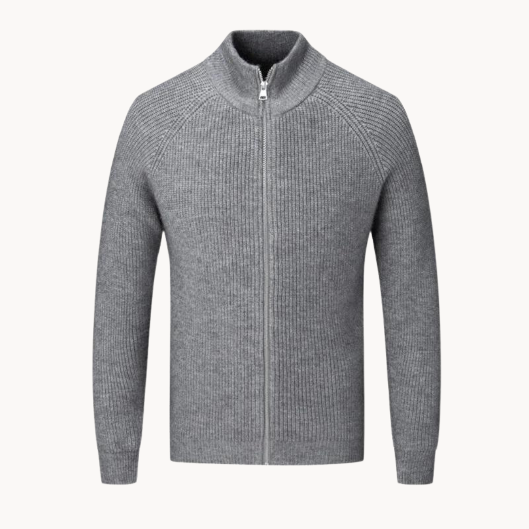 Lauro Cashmere Zip Sweater