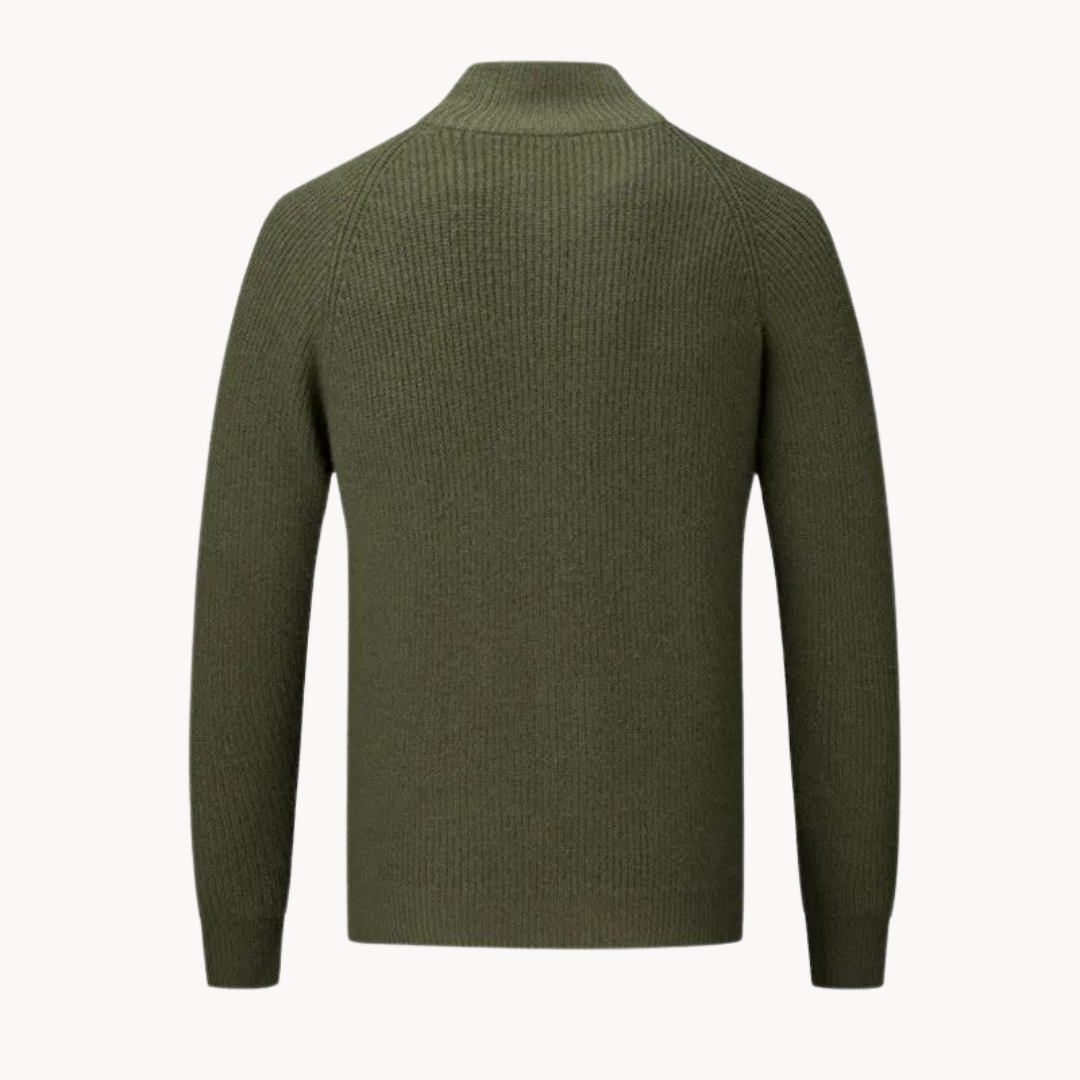 Lauro Cashmere Zip Sweater