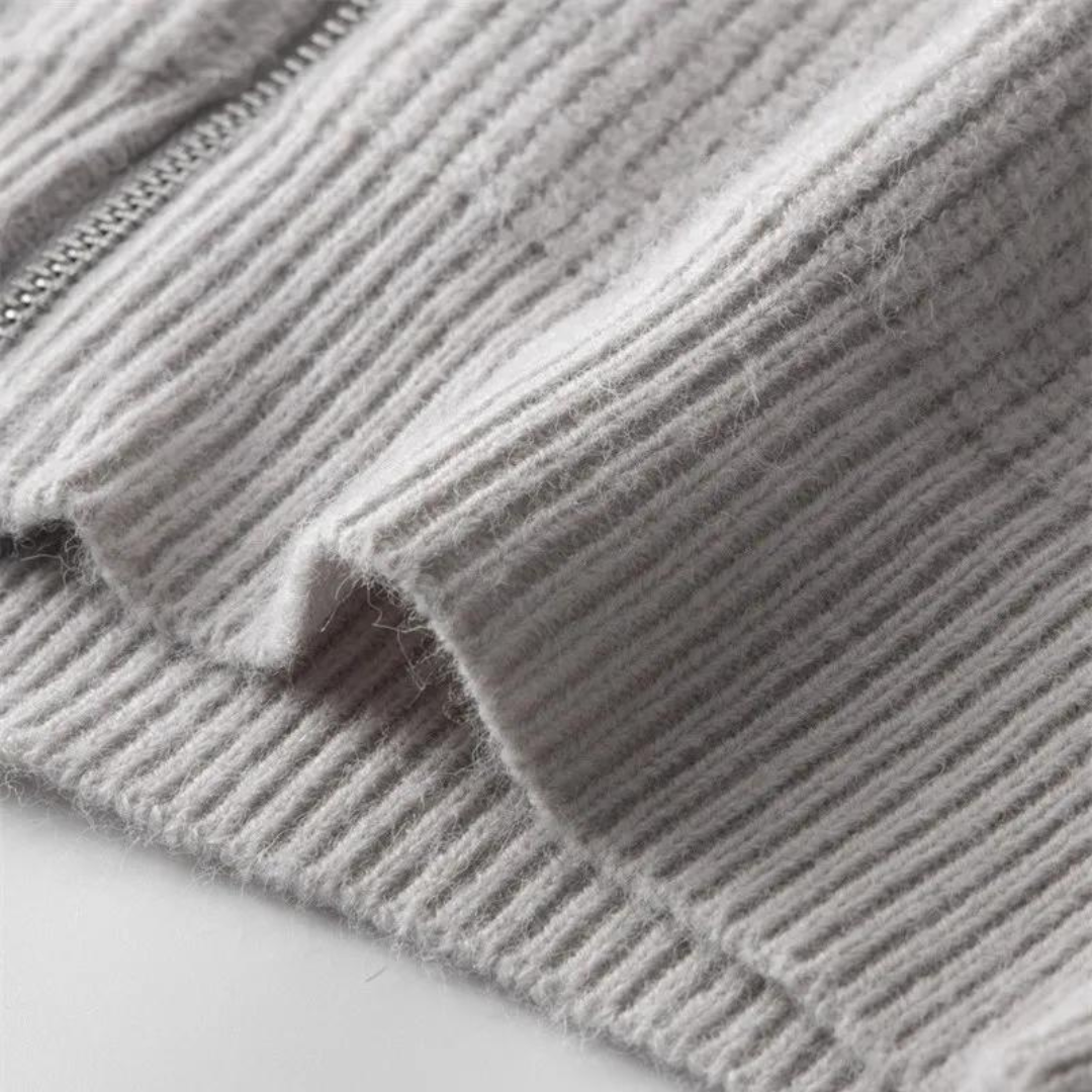 Lauro Cashmere Zip Sweater