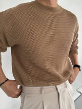 Relaxed Fit Struktur-Pullover