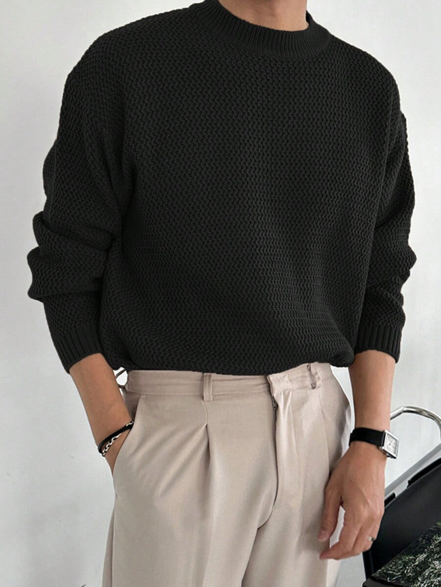 Relaxed Fit Struktur-Pullover