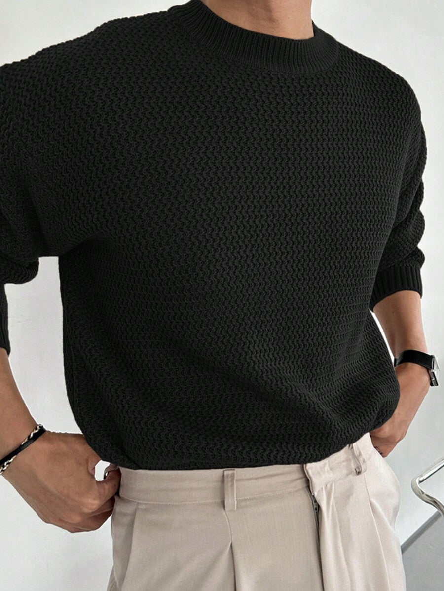 Relaxed Fit Struktur-Pullover