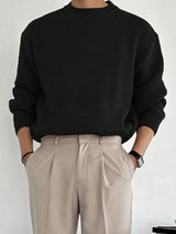 Relaxed Fit Struktur-Pullover