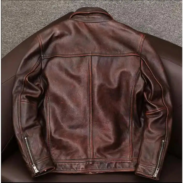 Hanks Real Leather Jacket