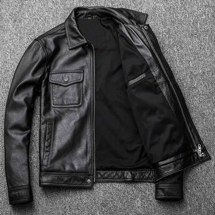 Hanks Real Leather Jacket